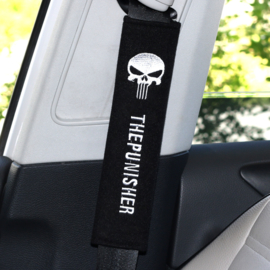 Seat Belt Shoulder Protector Pads - The Punisher / Carbon