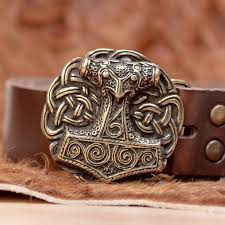 Bronze Thor's Thunder Hammer -  Belt Buckle