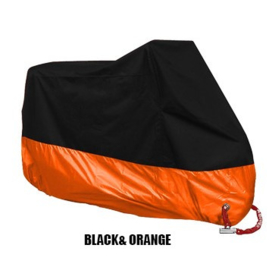 Rain Cover Big Bike 4XL - Black/Orange H-D