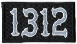 Patch - 1312 (means ACAB) - Silver numbers