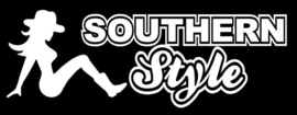 Mudflap Girl Souther Style - sticker - DECAL LARGE - cut out