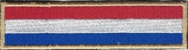 PATCH - Dutch Flag Stick - Nederland - Holland - Golden Border