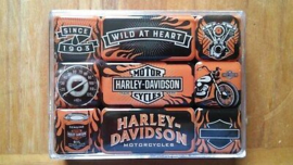 Harley-Davidson magnet set - Wild at Heart - 1903