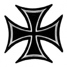 Patch - Iron Cross - Maltese Cross - Black / Smallest