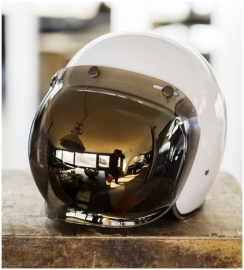 Biltwell Jet - Bubble Visor - Chrome Mirror / Anti-Fog