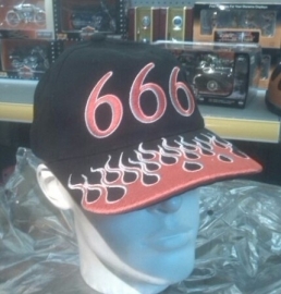 Cap - 666 - El Diablo - the Devil - Red & White