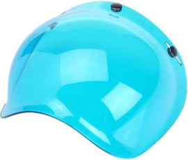 Biltwell Jet - Bubble Visor - Blue Solid - Bubble Shield