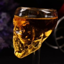 Crystal Head - Skull of Doom - Glas op voet - wijnglas