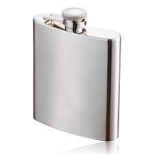 Clean Stainless steel flask - No Logo - 7 oz