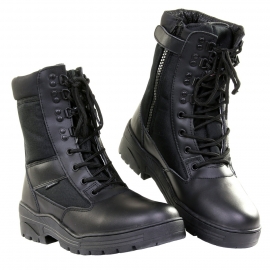 Sniper/Combat Boots - Zwart - Leer & 3M ademend DeLuxe (Zipper)