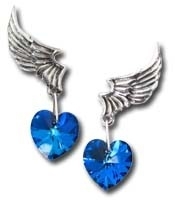 Alchemy - El Corazon (pair) - Stud Earrings / Swarovski