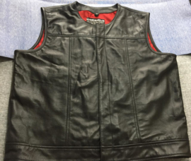 Limited Edition - LAMB SKIN aero vest - Red Lining - Club Style Bikervest