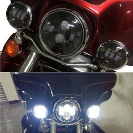 4,5 inch LED passinglights - Blacked Out (2 pieces)