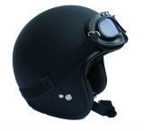 Demm - Biker Jet helmet - Flat Black - Spider - ECE 22.05