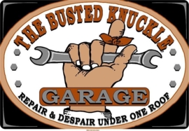 Large Metal Plate - Busted Knuckle Garage