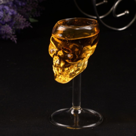 Crystal Head - Skull of Doom - Glas op voet - wijnglas