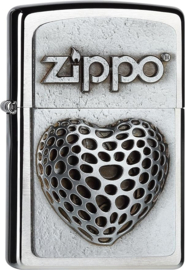 Zippo  - Lighter - Open Heart - DeLuxe