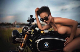 BMW Motorrad - classic custom bikes & some girls