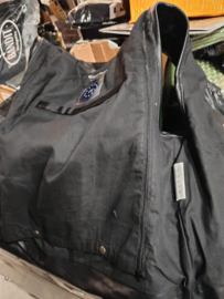 MC-Vest Black Leather - Cut Off - SOA - High V-cut neck V2.0 CE