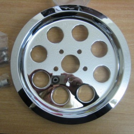 CHROME PULLEY COVER - 8 Holes - 65T