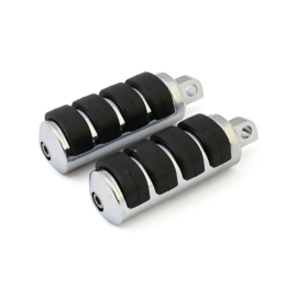 Comfort Foot Pegs. Large diameter. Chrome
