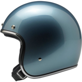 BiltWell Bonanza Helmet - Gloss Blue Steel (DOT)