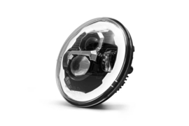 KC Bright, 7" LED headlamp unit. Black