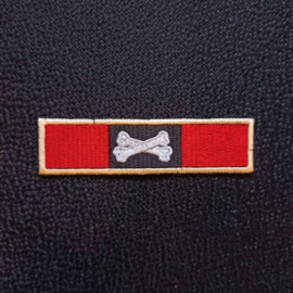 PATCH - Amsterdam flag with bone - GOLD