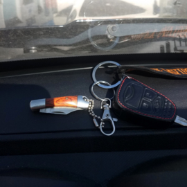 Metal Keychain - KNIFE with Clip-Point Blade