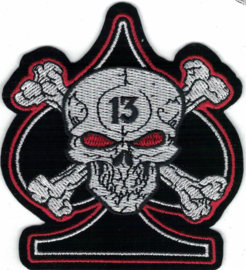 058 - Patch - Skull and Crossed Bones - Ace of Spades - 13