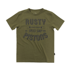 RUSTY PISTONS VISTA T-SHIRT OLIVE / KHAKI