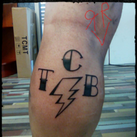 PATCH - LIGHTNING BOLT - TCB - Taking Care of Business