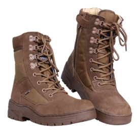 Sniper/Combat Boots - Coyote - Leather & 3M Breathing DeLuxe (Zipper)
