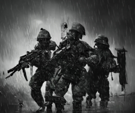 Rain Suit - Dutch Army - BLACK - MEDIUM only