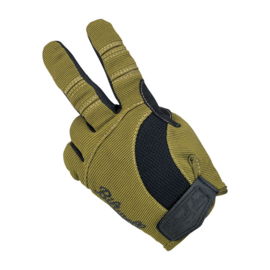 BILTWELL MOTO GLOVES OLIVE/BLACK/TAN