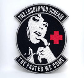 PATCH - THE LOUDER YOU SCREAM - THE FASTER WE COME - naughty nurse - EHBO