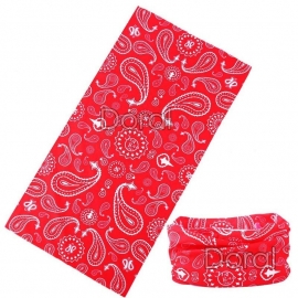 Red Paisley Tube / Buff