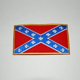 131 - PATCH- Confederate flag - Rebel Flag with Maltese Crosses