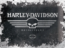 Harley-Davidson - Tin Sign - H-D SKULL