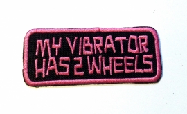 244 - Patch - My vibrator has 2 wheels