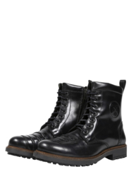 Motorboots FALCON BLACK Leather Kevlar XTM