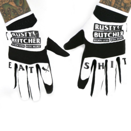 Rusty Butcher Gloves - Black & White