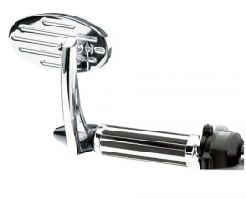 BAR-END MIRROR, CHROMED, FOR LEFT/RIGHT