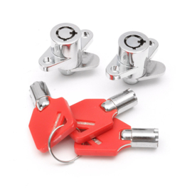 HD Saddlebag Locks - 3 Red Keys