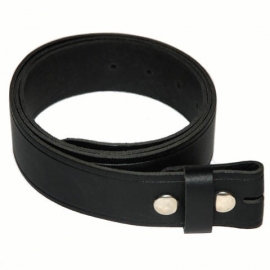 Buckle Belt - Leather Black - Belt for Biker & Western Buckle