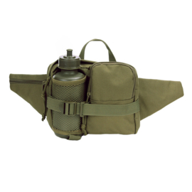 Hip bag with waterbottle - Black or Camouflage