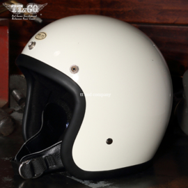 TT&CO Jet Helmet - Vintage White - 500-TX STANDARD IVORY | Bandit