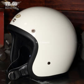 TT&CO Jet Helmet - Vintage White - 500-TX STANDARD IVORY