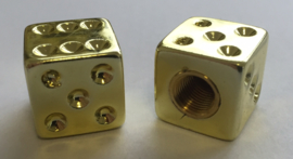 Valve Caps - Golden Dice - TrikTopz