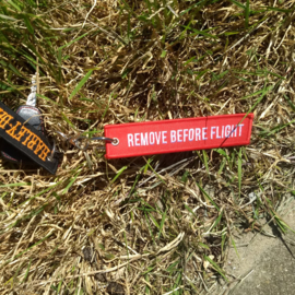 Embroided Keychain - REMOVE BEFORE FLIGHT - APACHE